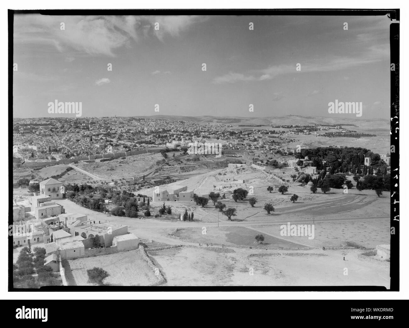Jerusalem, Pfannen, d. h. Panoramen mit Cloud Effekte aus Russischen Turm Stockfoto