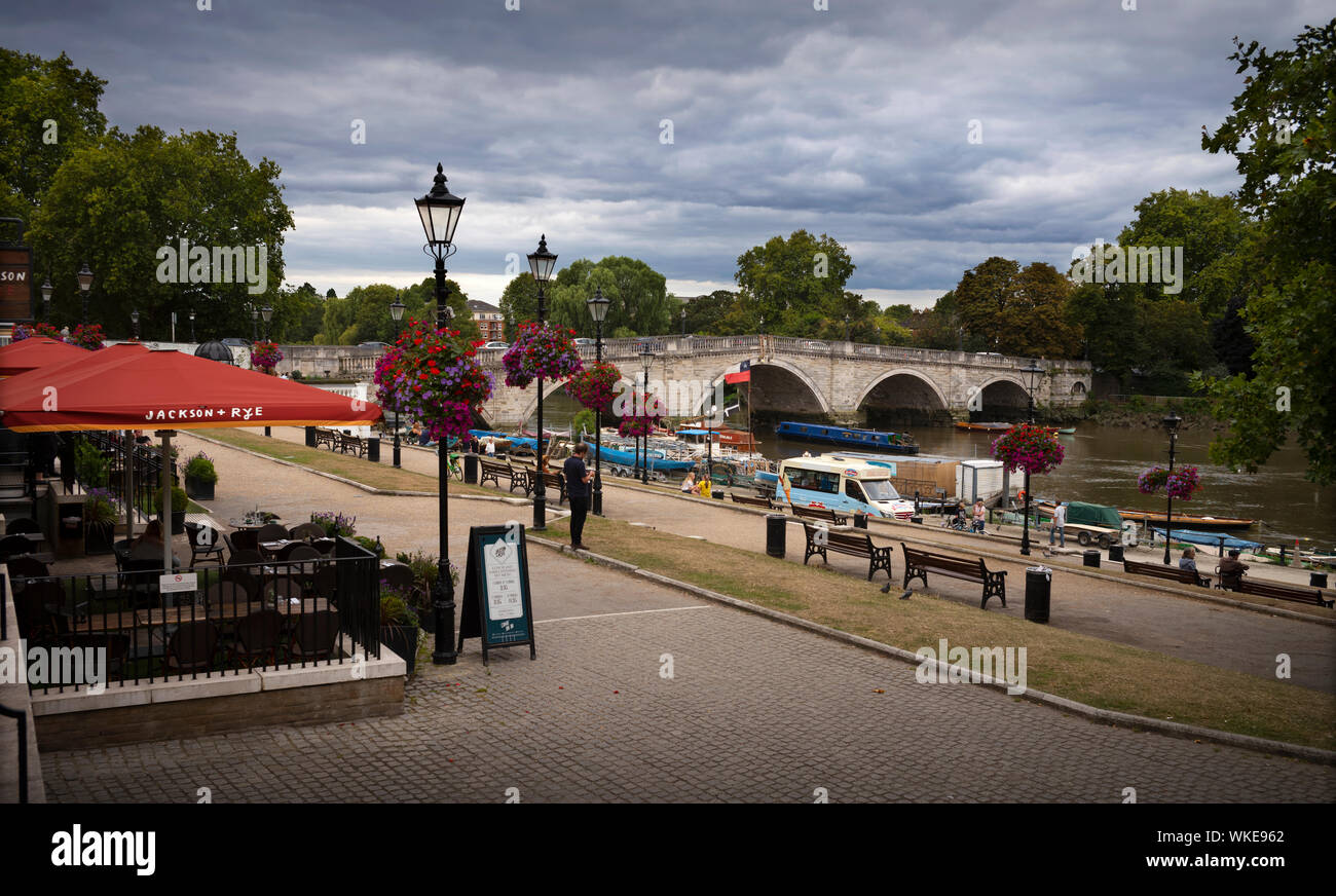 Richmond upon Thames, England UK. 2 Sept 2019 Richmond Bridge Stockfoto