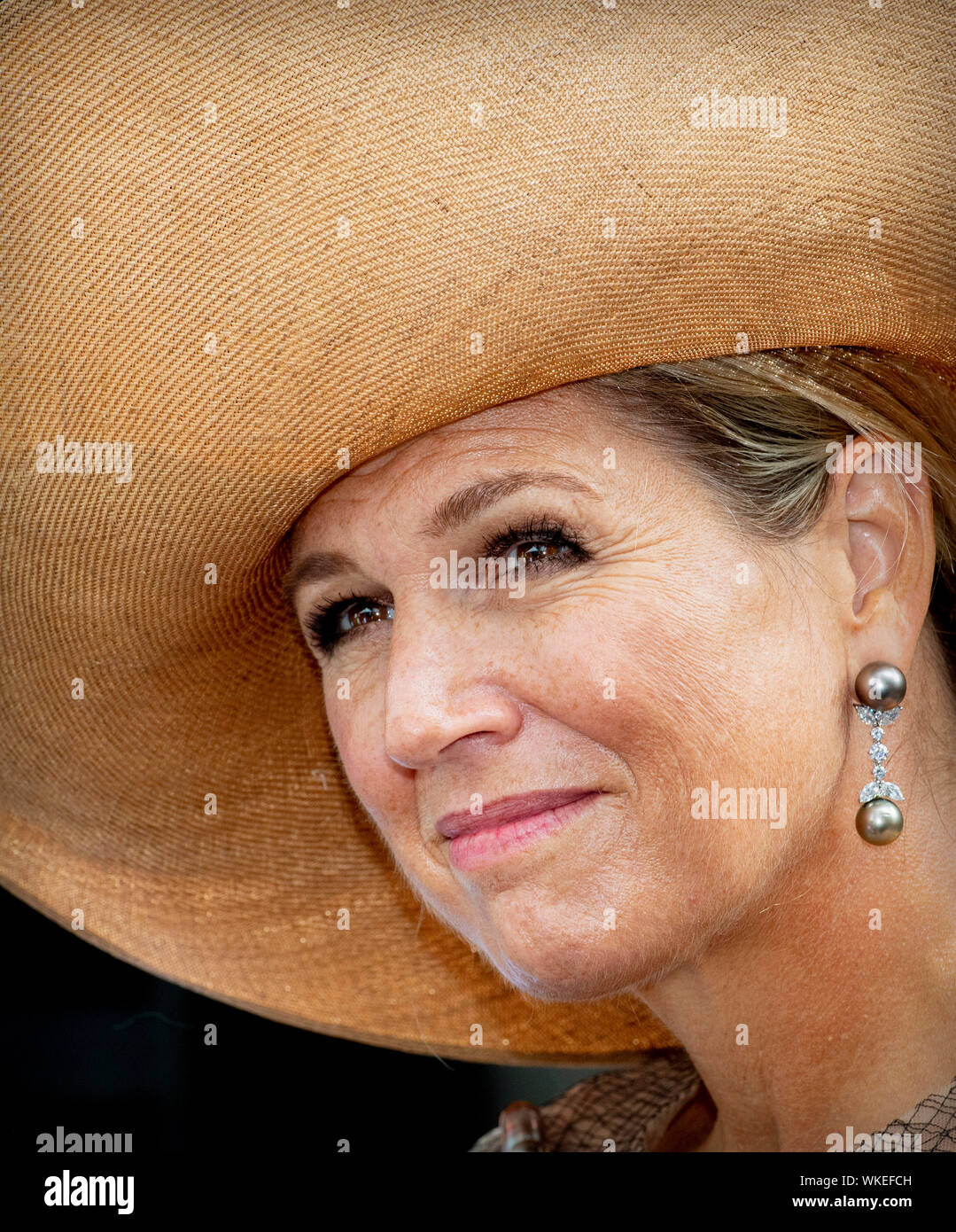 Queen Maxima der Niederlande opes Das 1. Grüne Mineral Werk in Beltrum. Die Groene Mineralen Centrale ist die erste Anlage in den Niederlanden, wo Gülle und anderen organischen Restwasser erfolgreich in einen Dünger Ersatz getrennt sind, ein Bodenverbesserer und sauberem Wasser. Foto: Patrick Van Katwijk/NIEDERLANDE OUT POINT DE VUE | Stockfoto