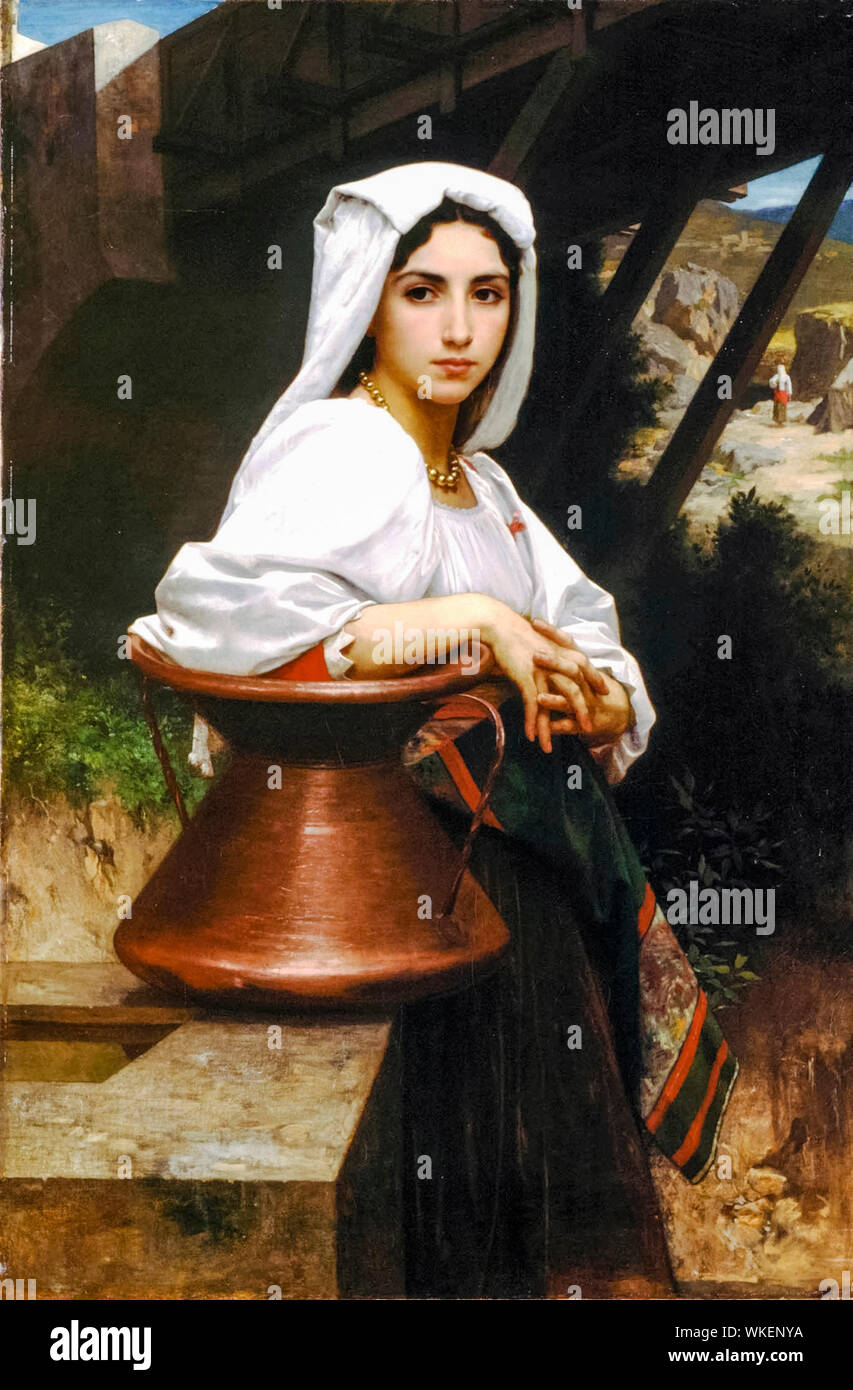 William-Adolphe Bouguereau, italienische Mädchen, Zeichnung, Malerei, 1871 Stockfoto