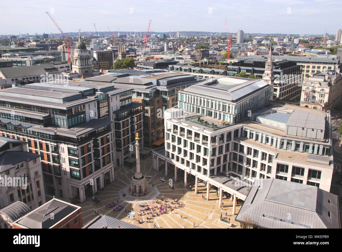 Luftaufnahme Paternoster Square London Stockfoto