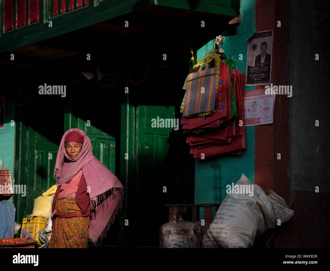 Nepal fine art Portraits Stockfoto