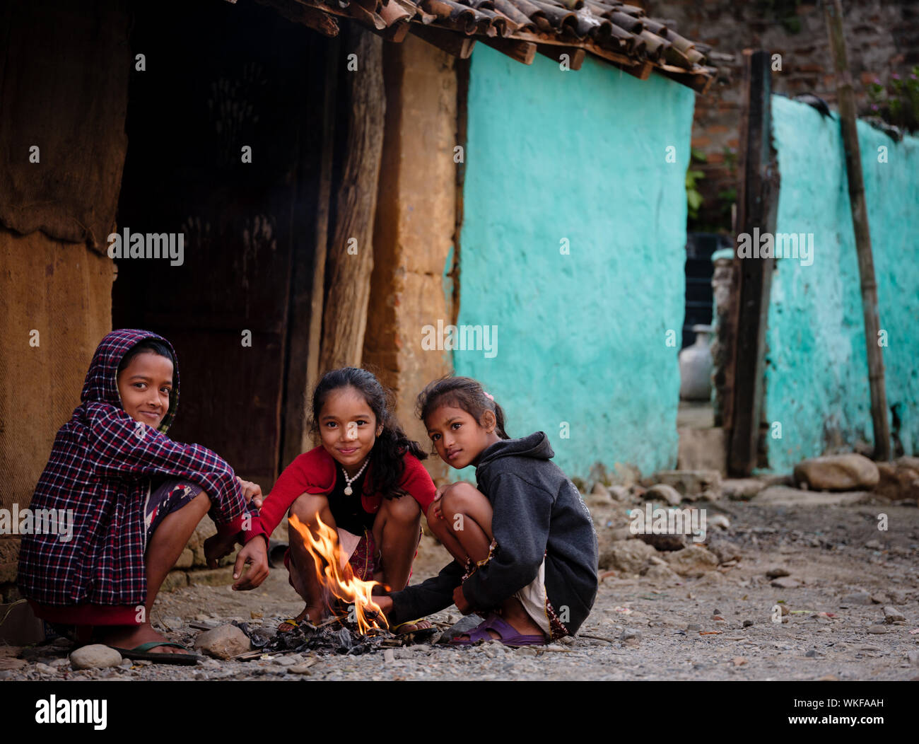 Nepal fine art Portraits Stockfoto