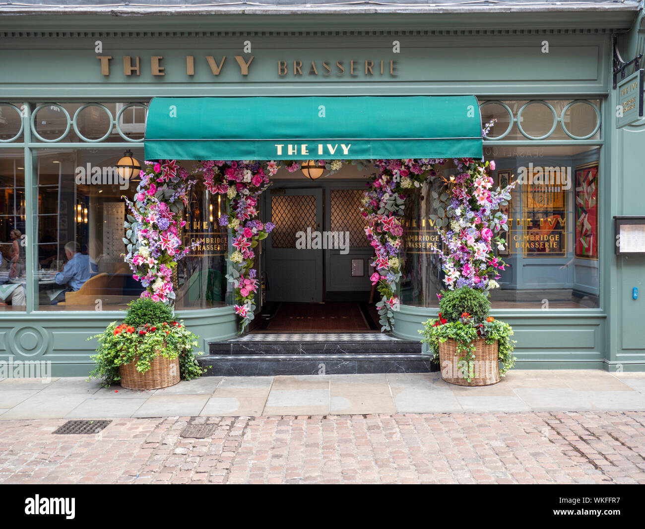 Der Eingang zu den Ivy Restaurant Cambridge Großbritannien Stockfoto