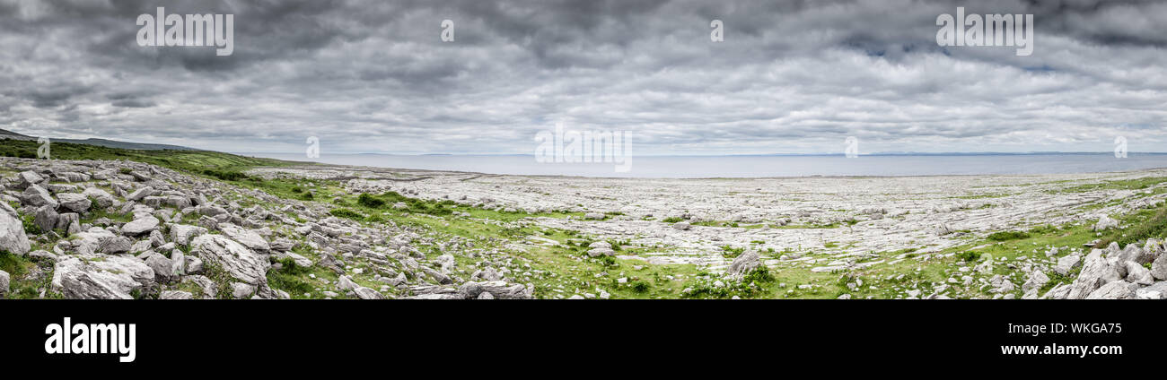 Ein Bild des Burren in Irland Stockfoto