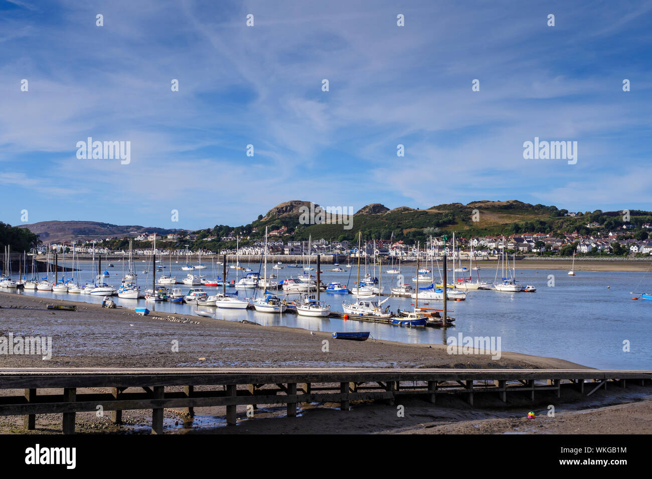 Flusses Conwy Conwy Wales Stockfoto