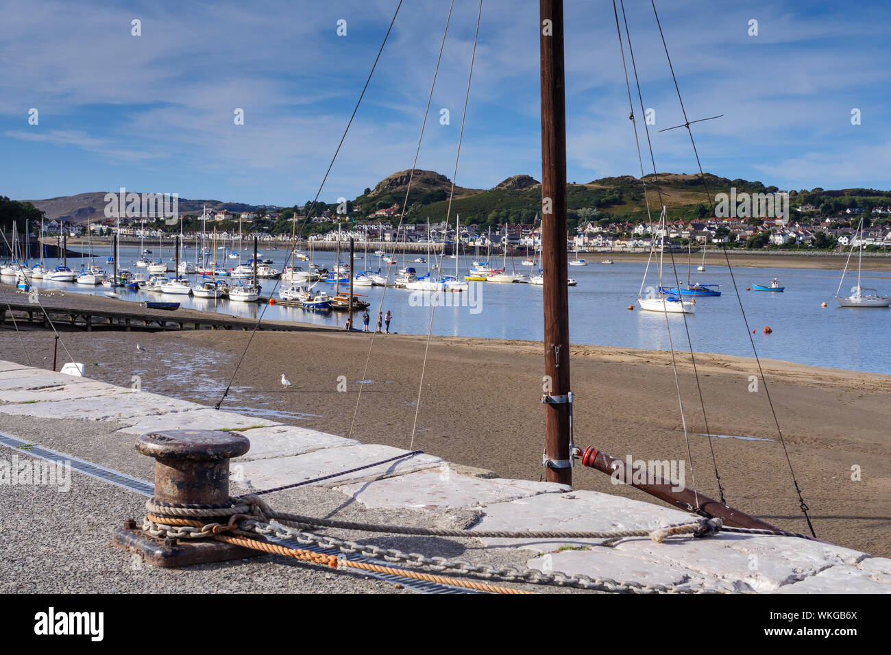 Flusses Conwy Conwy Wales Stockfoto