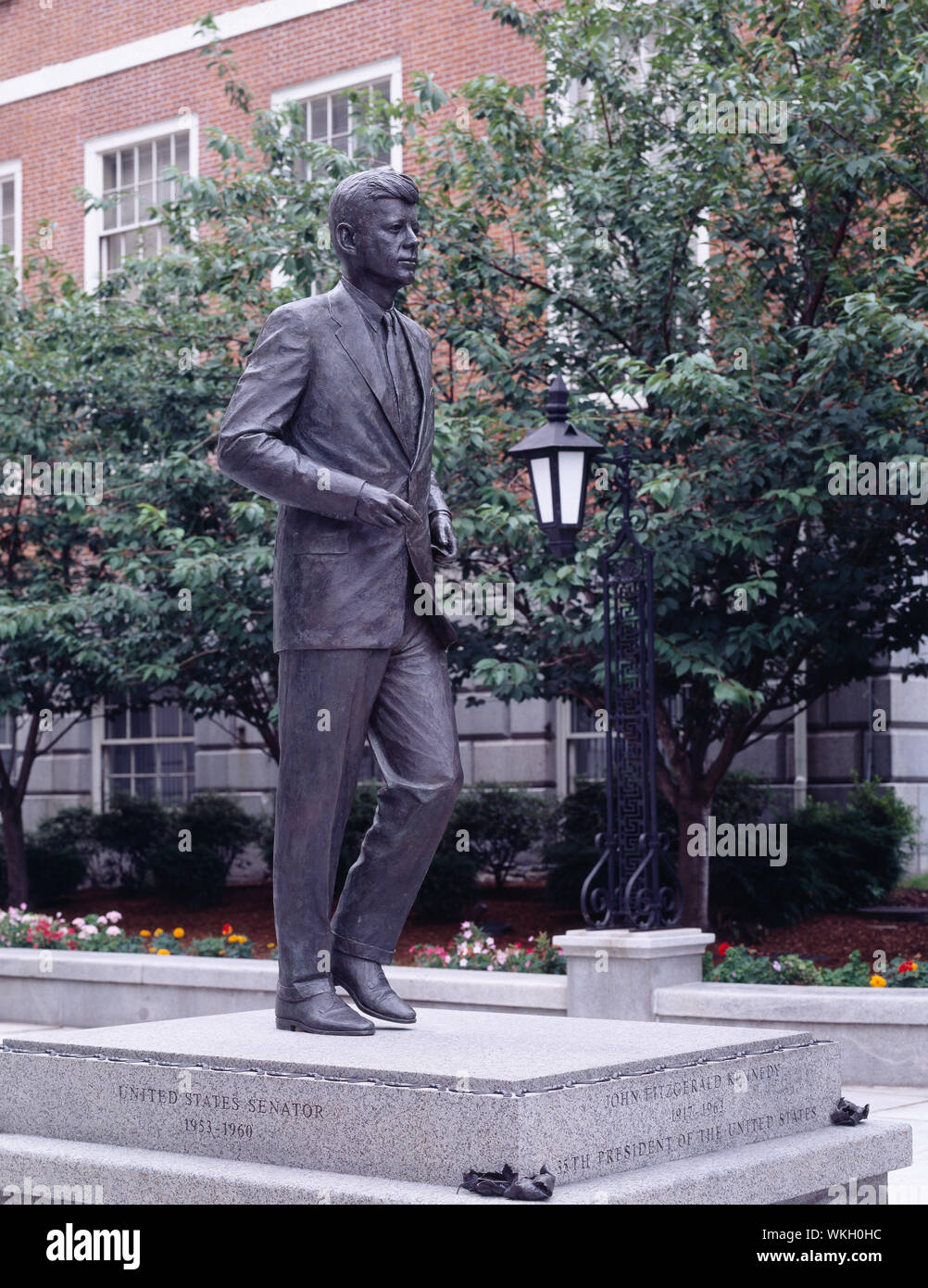 John F. Kennedy Statue vor dem Capitol, Boston, Massachusetts Stockfoto