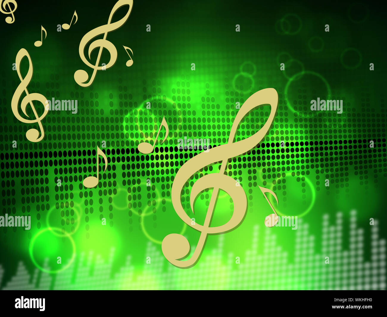 Musik Equalizer Bedeutung Tonspur und Audio Stockfoto