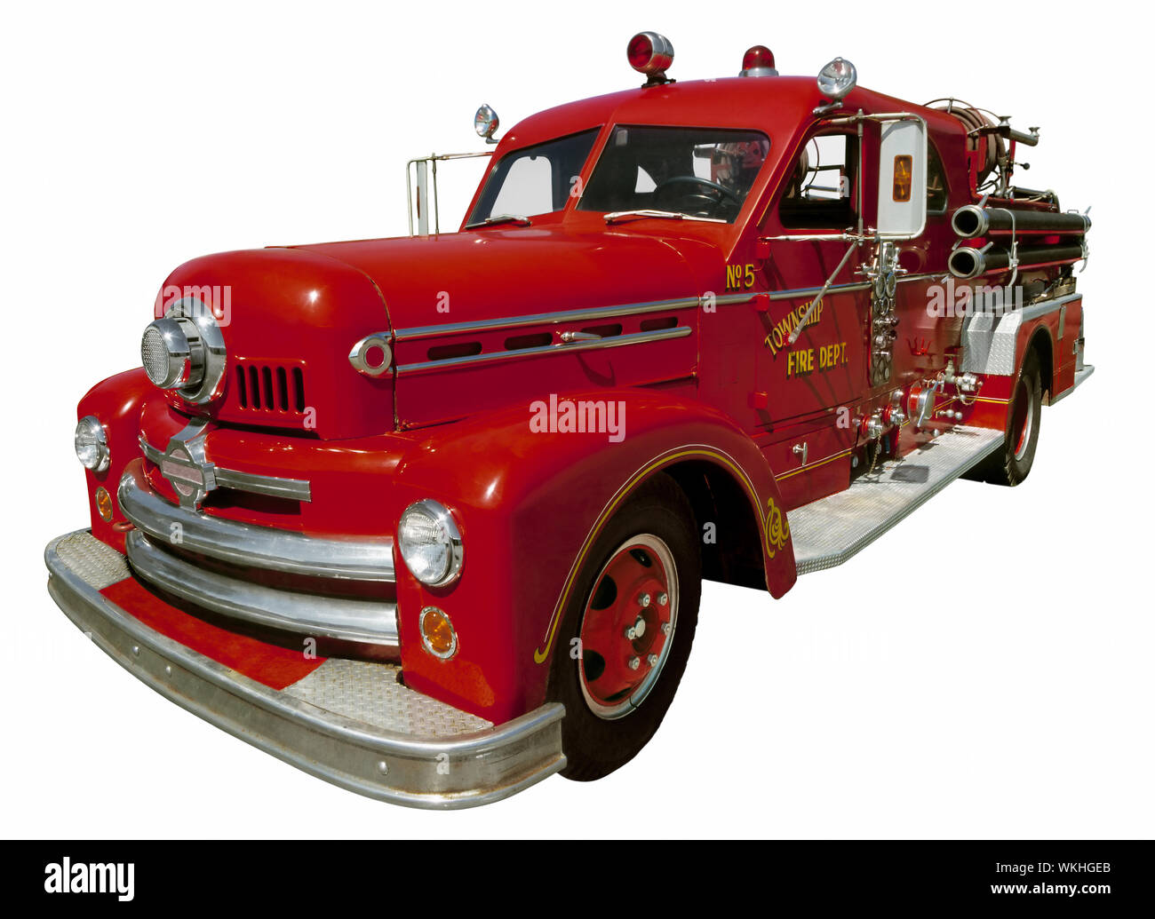 Altes Feuerwehrauto Stockfoto