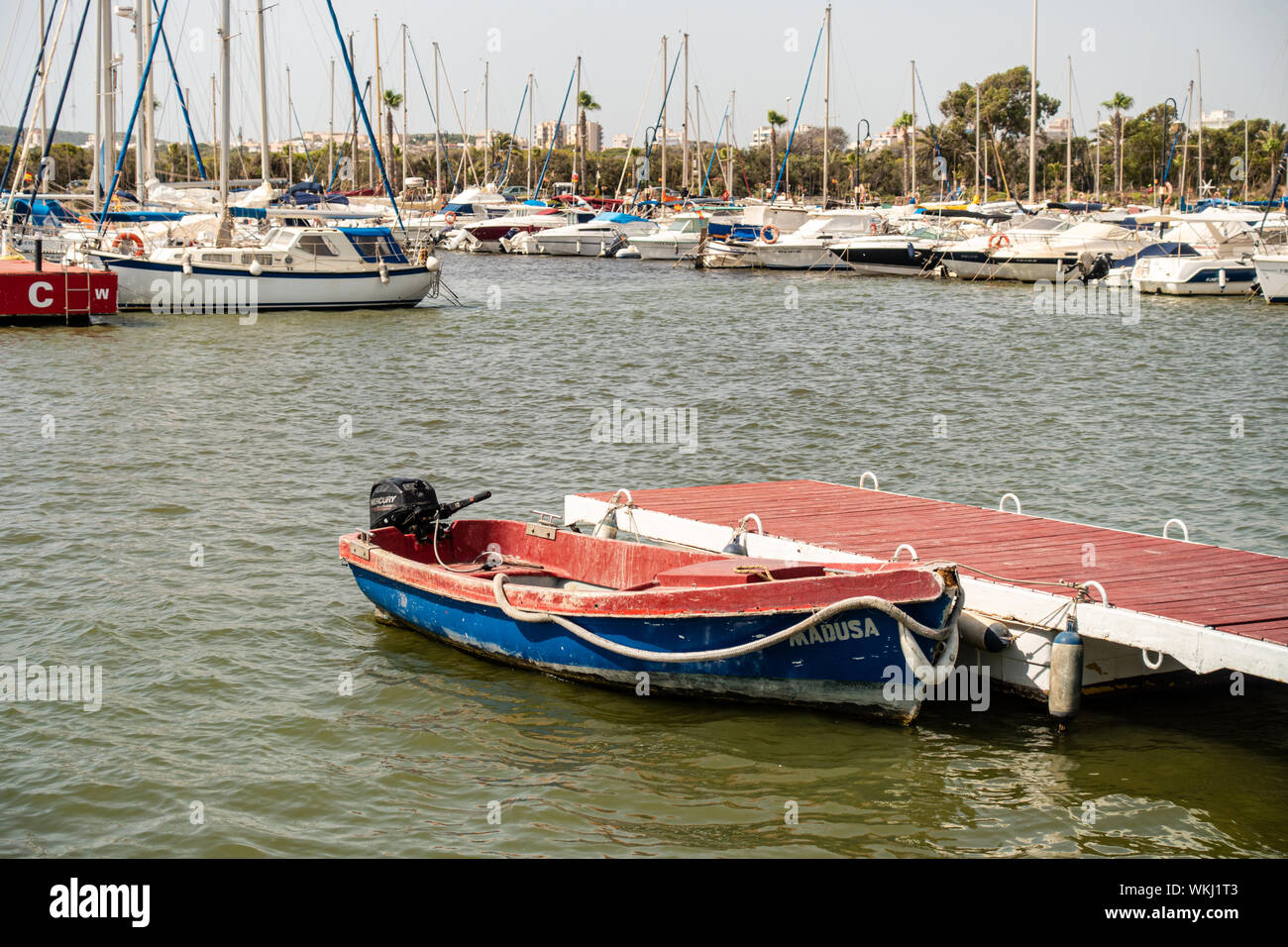 Marina boote Yachten Stockfoto