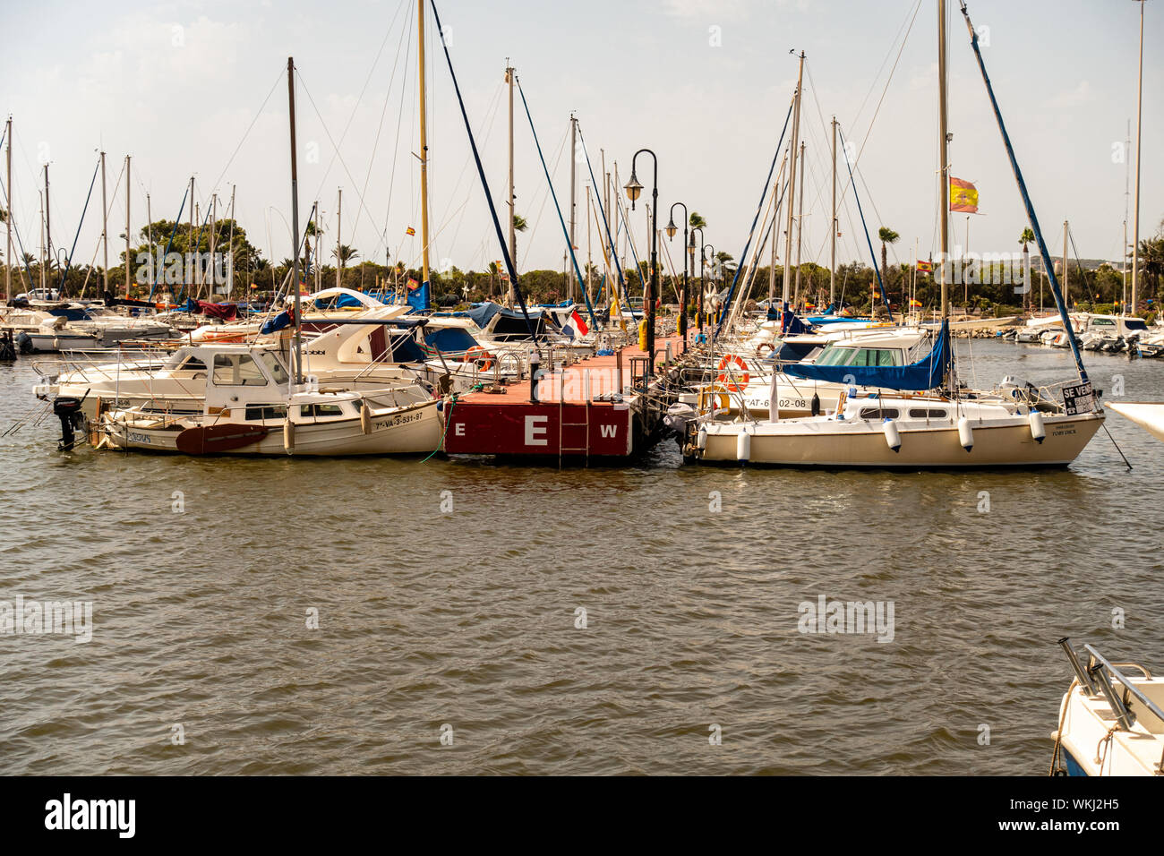 Marina boote Yachten Stockfoto