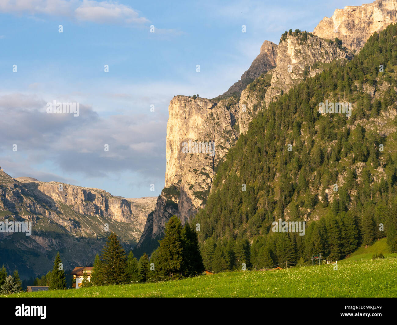 Abend in die Dolomiten, Südtirol, Alto Adige, Italien. Stockfoto