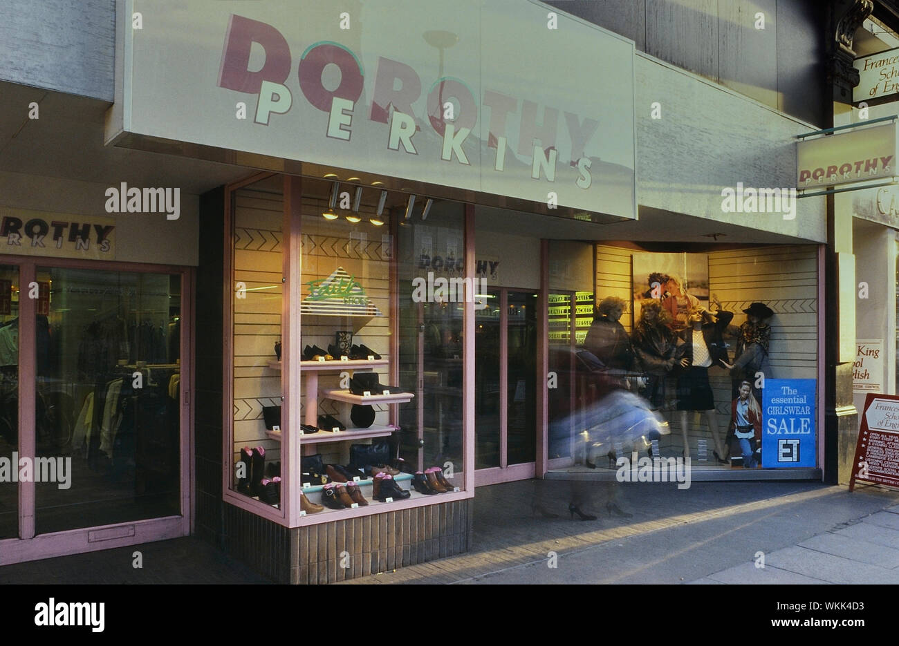Dorothy Perkins, Kensington High Street, London, England, UK. Ca. 80er Stockfoto