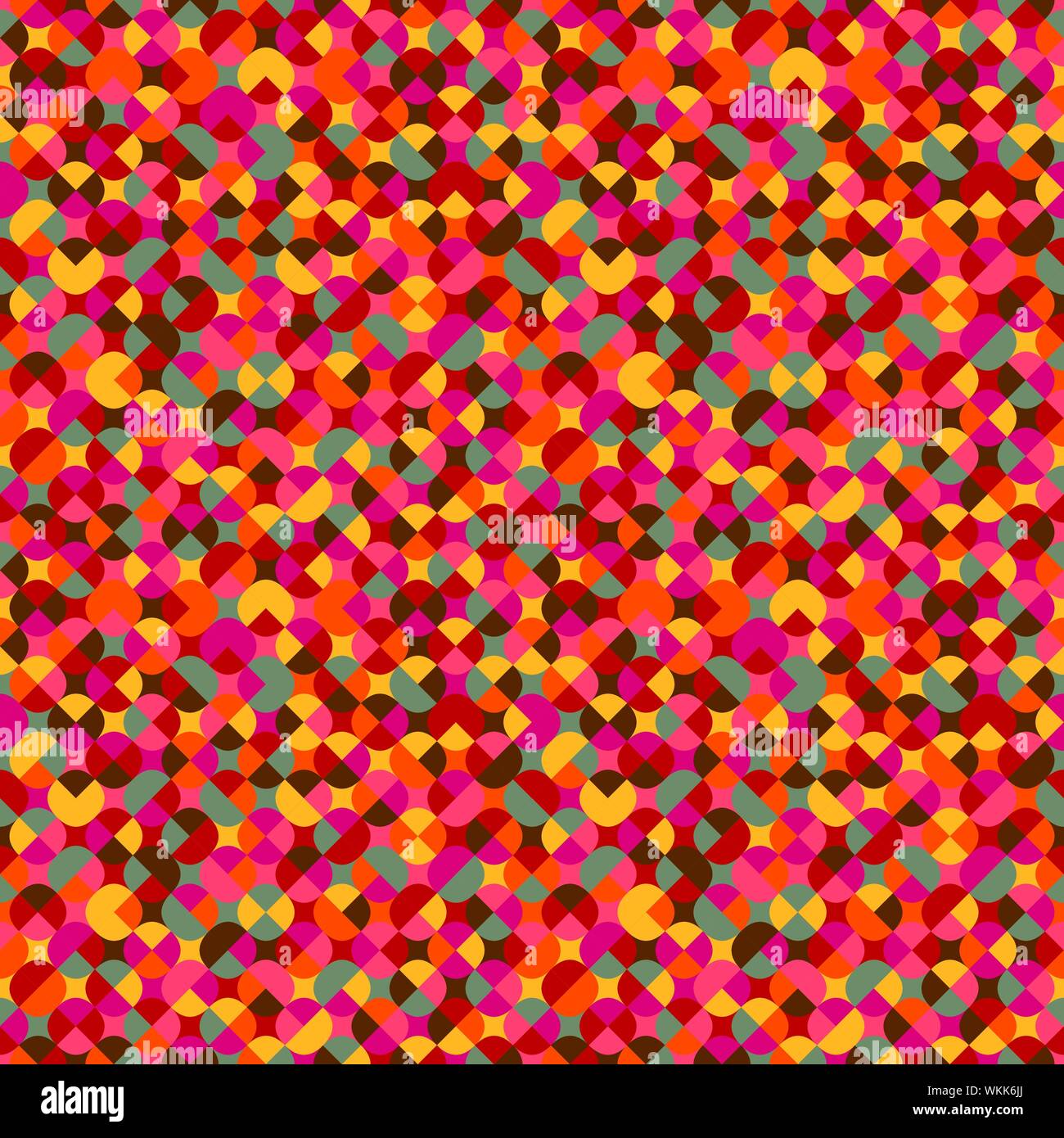 Nahtlose bunte geometrische Muster Hintergrund - abstrakt Vector Graphic Stock Vektor