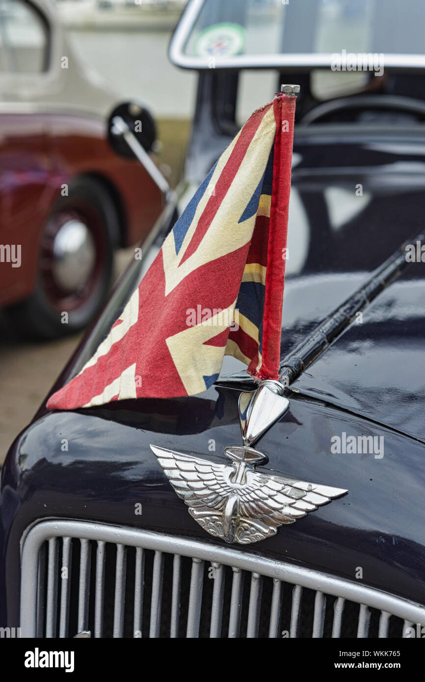Oldtimer, klassische alte Automobile, Auto Hobbies, Antique Car Show, Lincoln Classic Car, England, Großbritannien Stockfoto