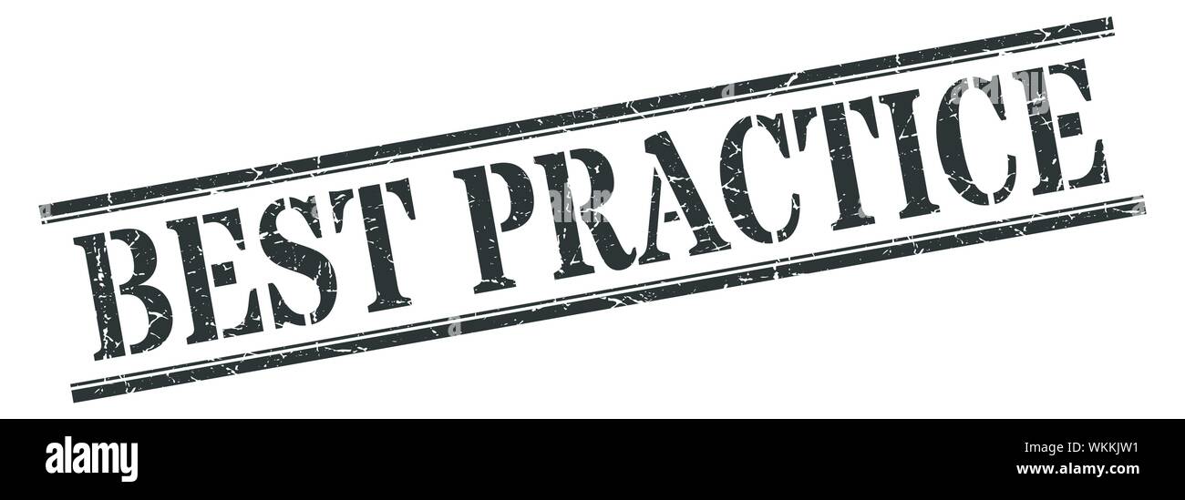 Best practice Stempel. best practice Square grunge unterzeichnen. best practice Stock Vektor