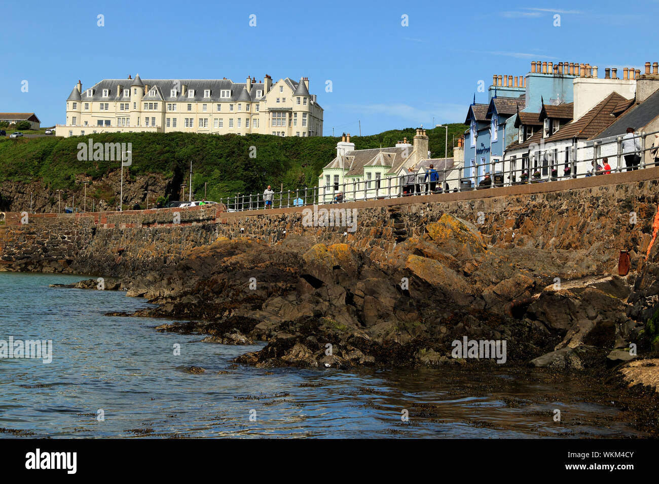 Waterfront, Portpatrick, Dumfries and Galloway, Schottland, Großbritannien Stockfoto