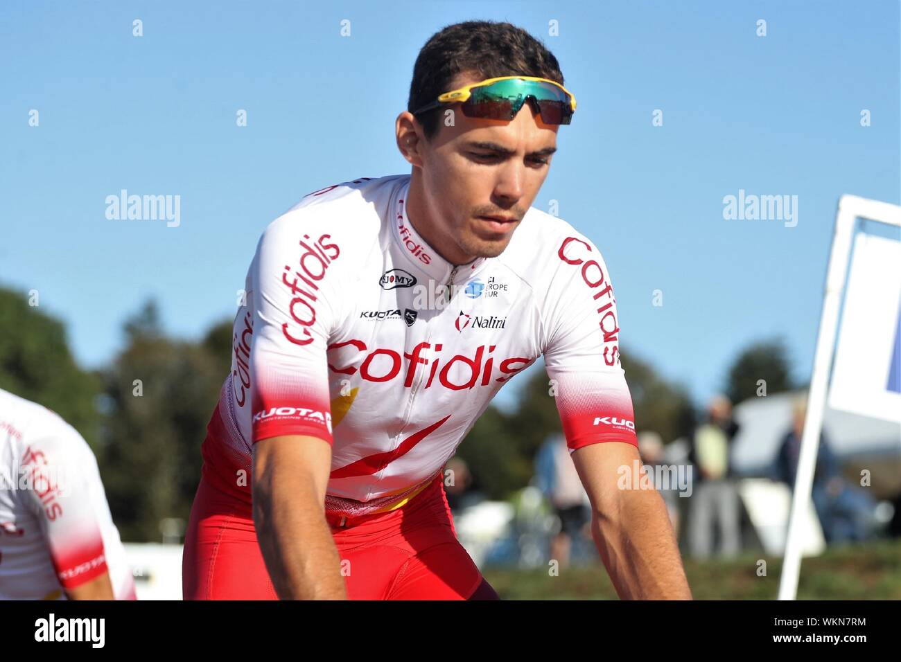 Christophe Laporte in Cofidis Lösungen Crediits beim Radfahren Bretagne classic Ouest - Frankreich 2019, Plouay - Plouay (248,1 km), am 1. September - Foto Laurent Lairys/DPPI Stockfoto