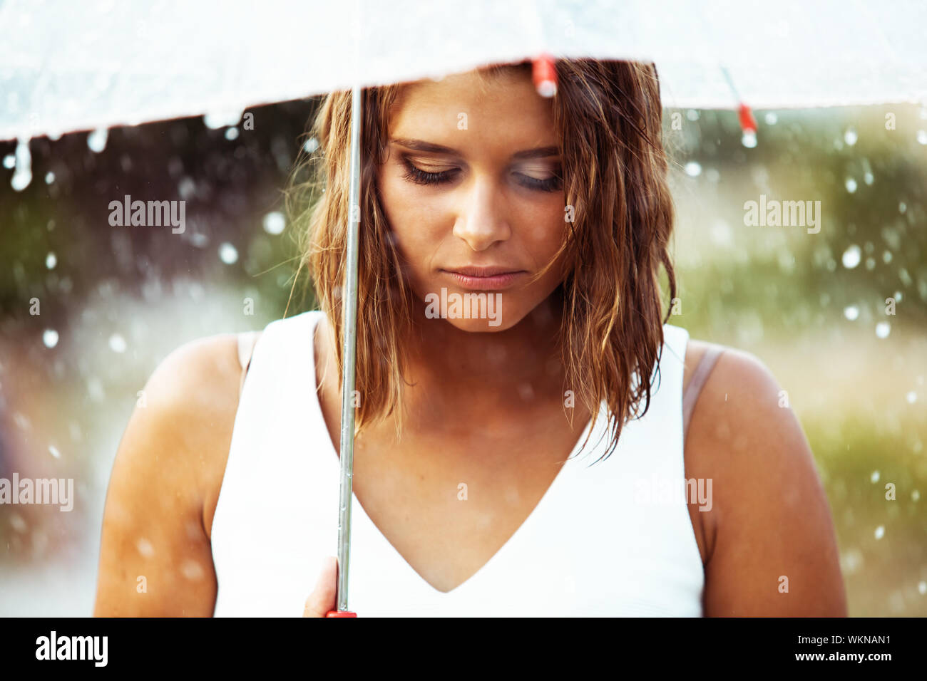 Regen Stockfoto