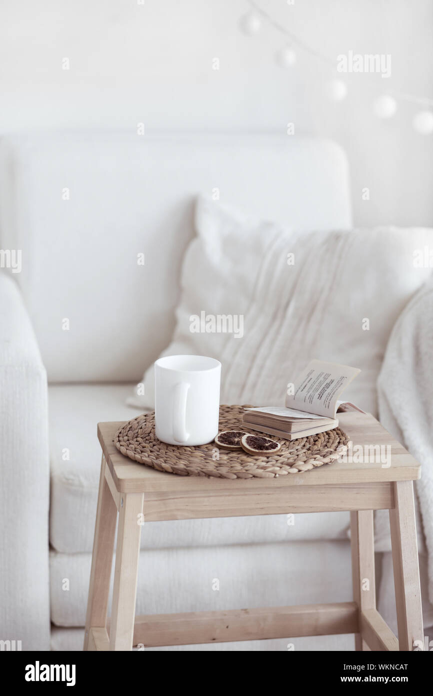 Gemütliche Einrichtung details Stockfoto