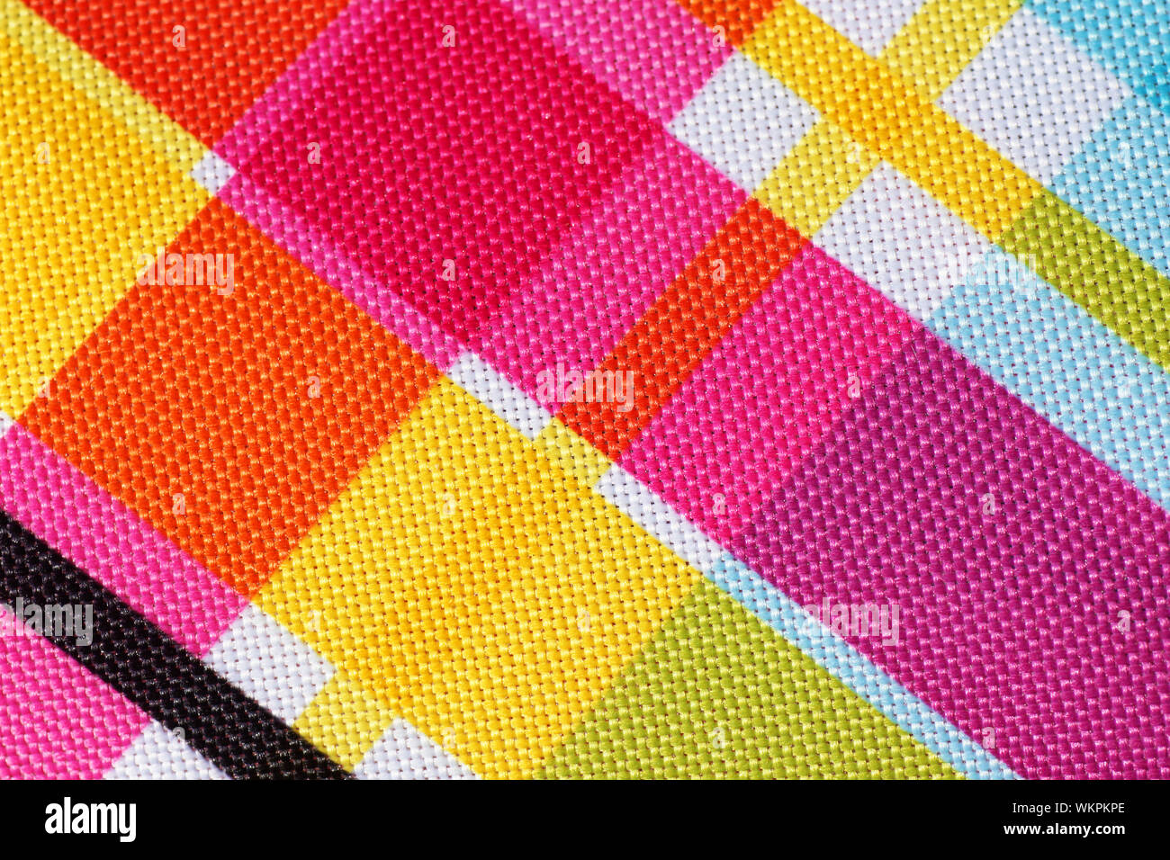 Buntes Karo-Muster-Hintergrund Stockfoto