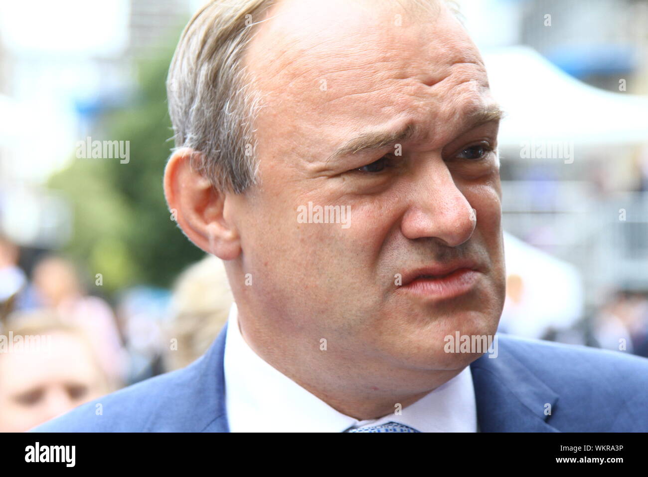 ED DAVEY MP STELLVERTRETENDER VORSITZENDER DER LIBERAL-DEMOKRATISCHEN PARTEI AM COLLEGE GREEN, WESTMINSTER, LONDON, GROSSBRITANNIEN AM 3RD. SEPTEMBER 2019. LIB DEM MPS. LIB DEMS. BRITISCHE POLITIKER. POLITIK. MP FÜR KINGSTON UND SURBITON. BREXIT . ARTIKEL 50 WIDERRUFEN. STOPPEN SIE DEN BREXIT. SIR EDWARD JOHNATHAN DAVEY MP FRSA. Russell Moore Portfolio-Seite. Stockfoto