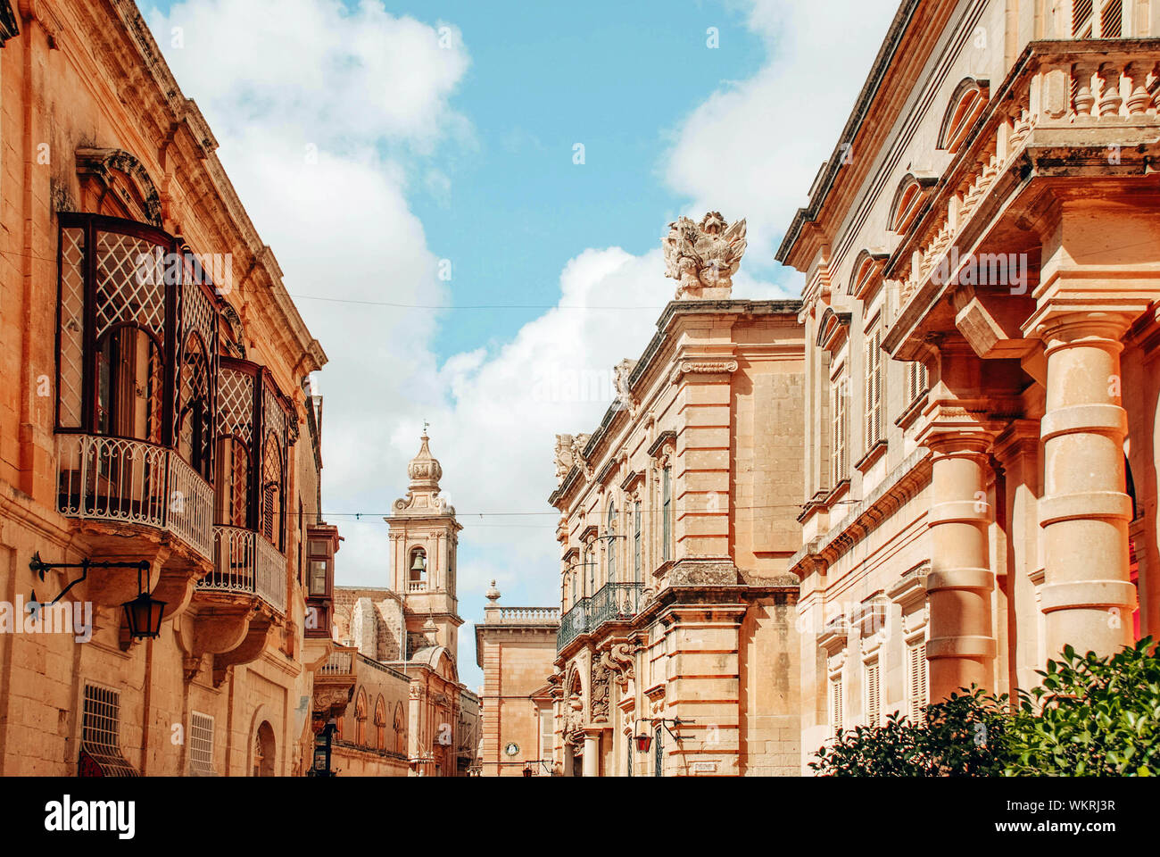 Die Stille Stadt Mdina, Malta Stockfoto