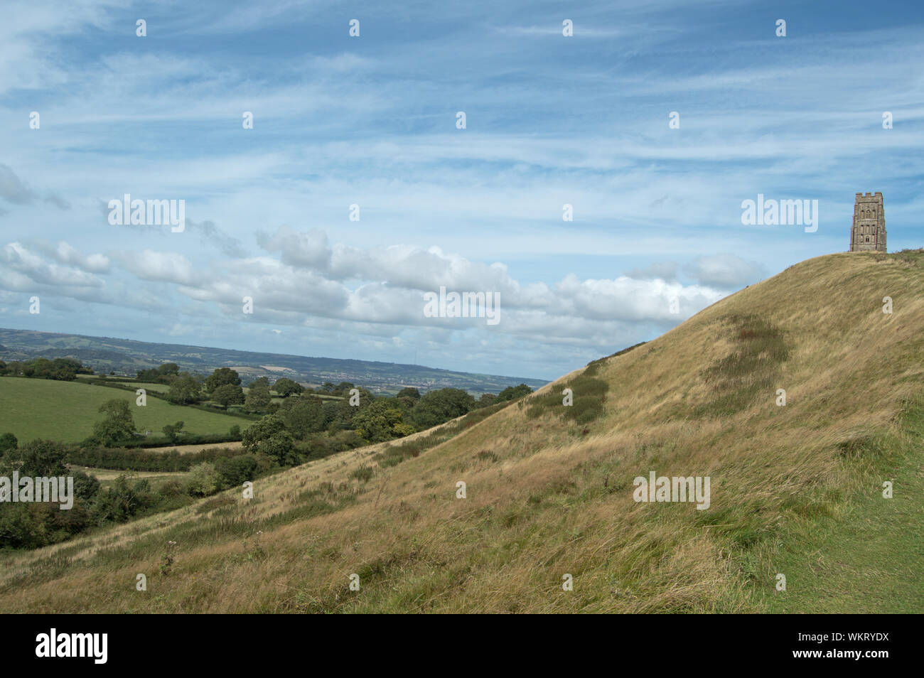 Glastonbury Tor, Somerset, England, Vereinigtes Königreich Stockfoto