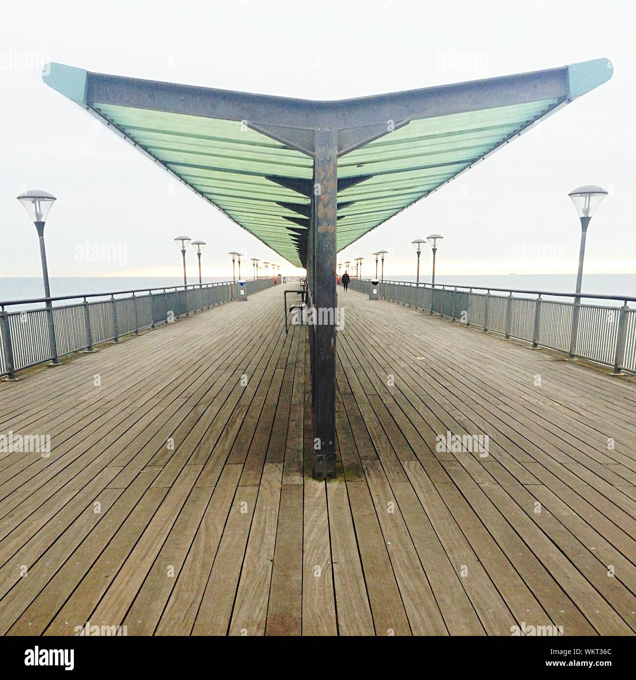 Boscombe Pier gegen Sky Stockfoto