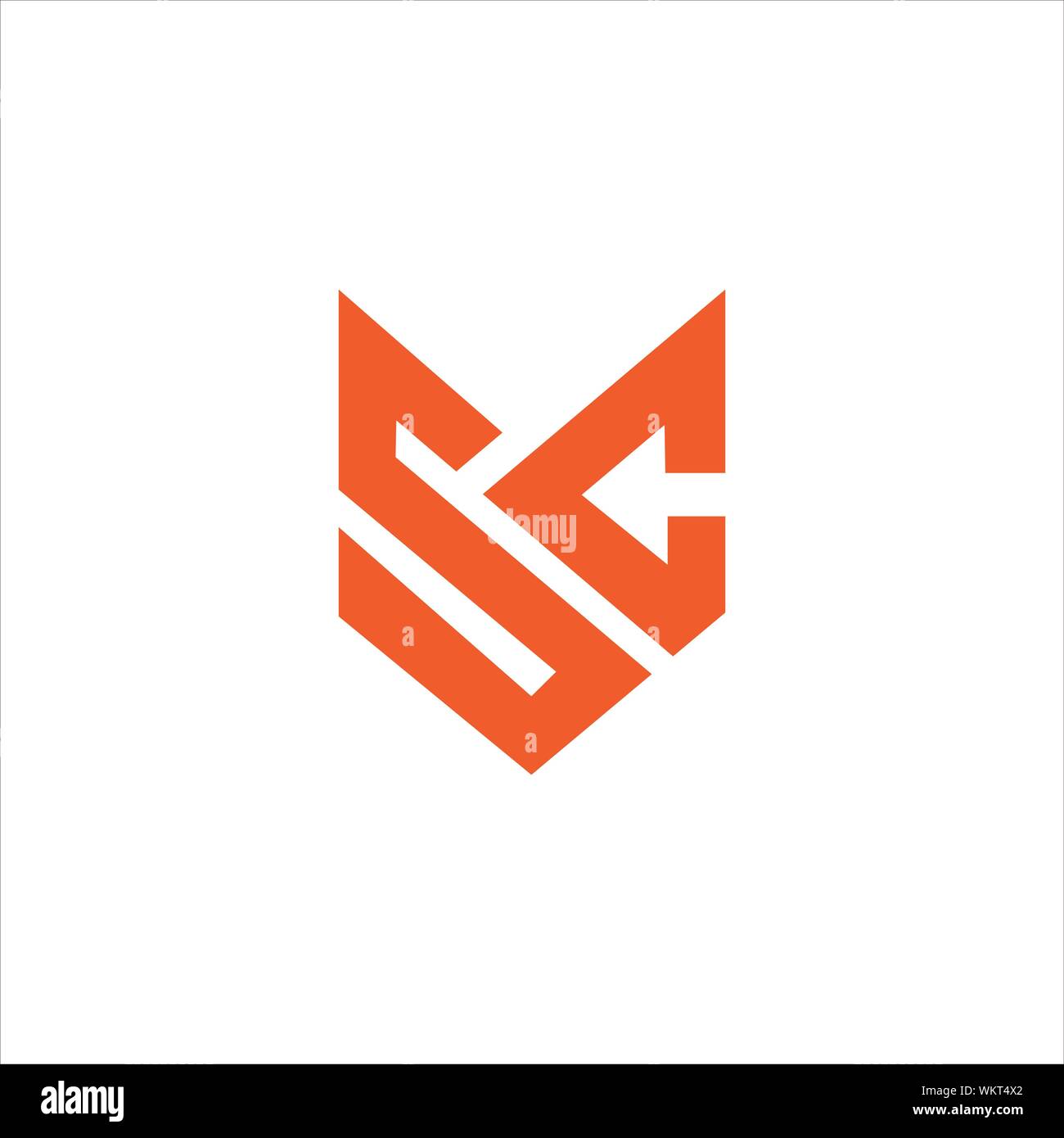 CS und SC kreative Erste basierte schreiben Symbol logo vector Designs Stock Vektor