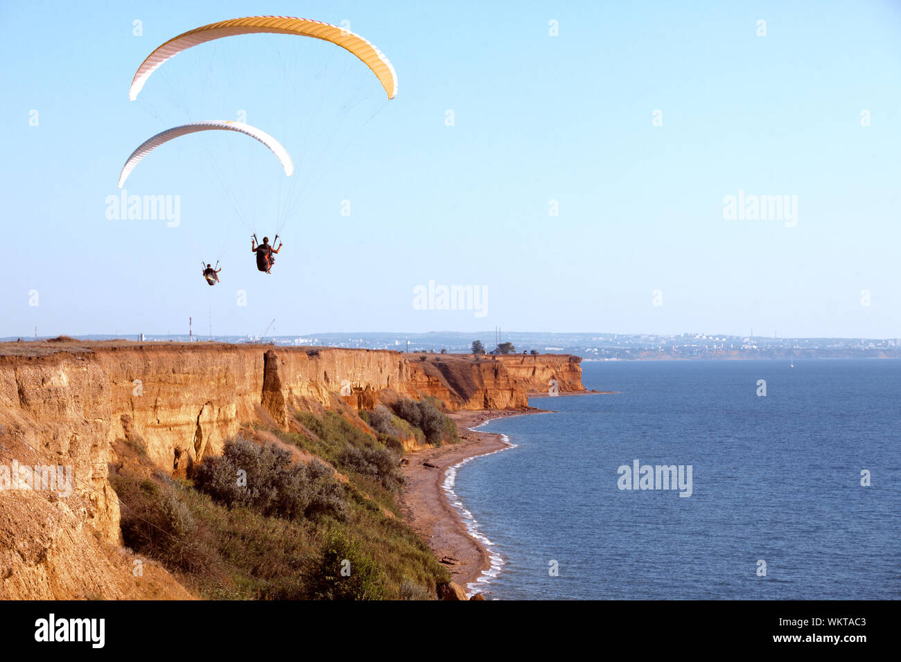 Paragliding Stockfoto Paragliding Stockfoto