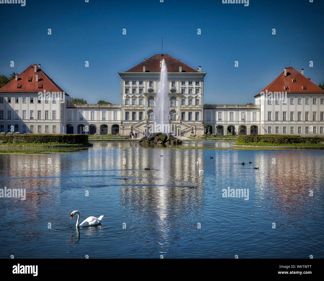 DE - Bayern: Schloss Nymphenburg in München Stockfoto