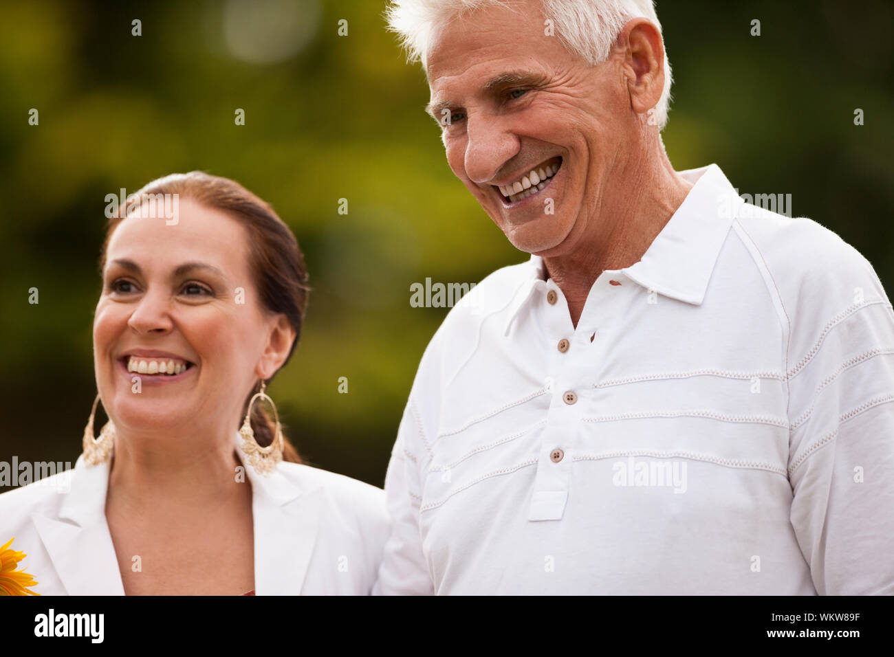 Portrait von Happy senior Paar. Stockfoto