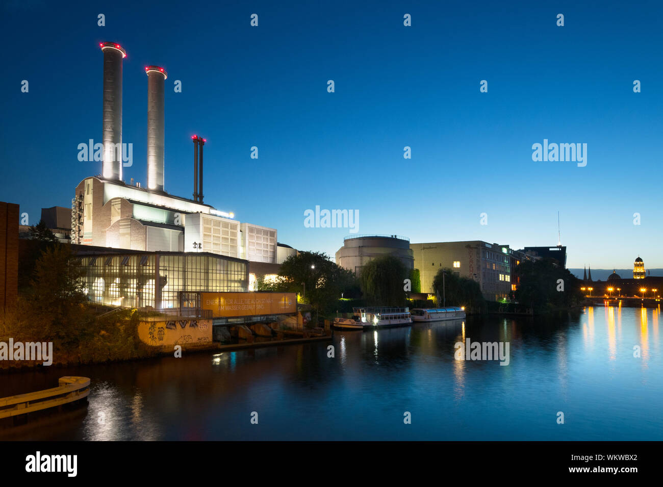 Heizkraftwerk - Brennwert, Berlin-Mitte, Deutschland Stockfoto