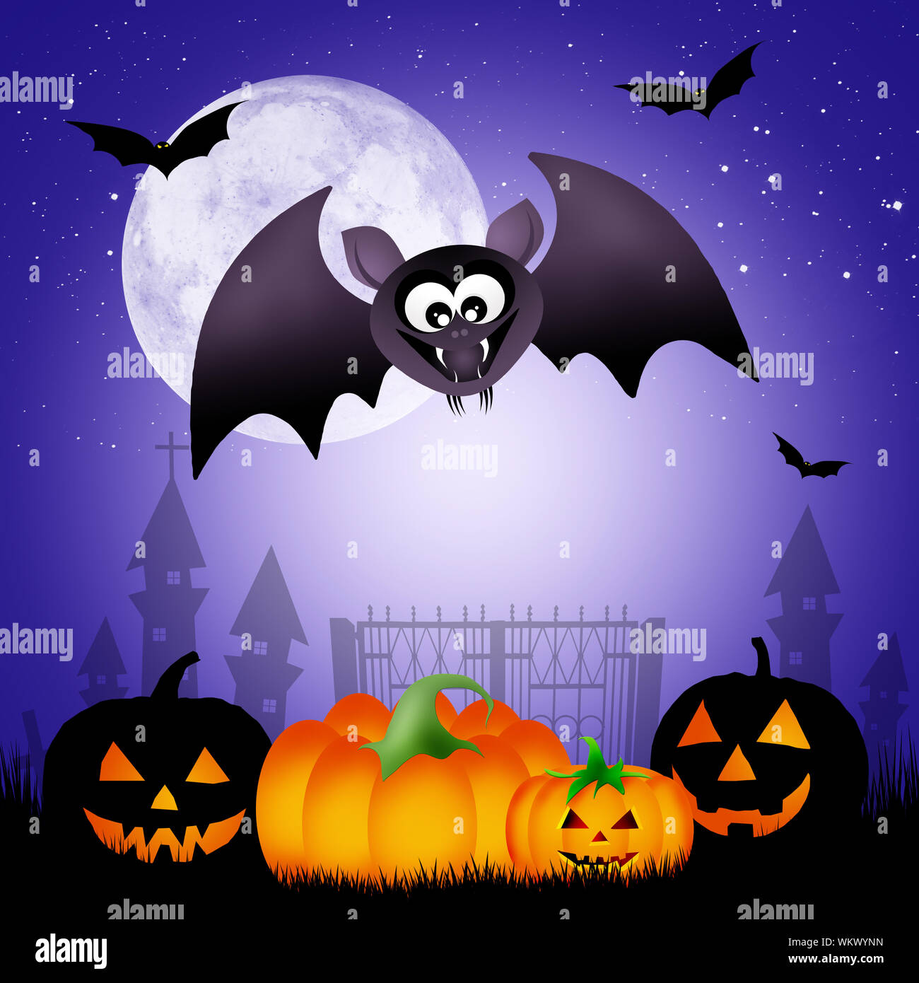 Halloween Fledermaus Stockfoto