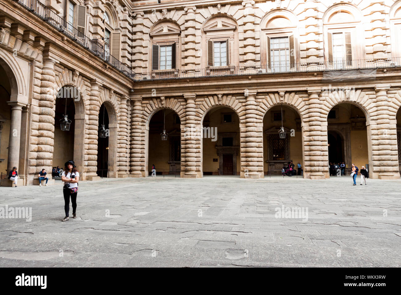 Halle des Palatin Galerie. Florenz, Toskana. Italien Stockfoto