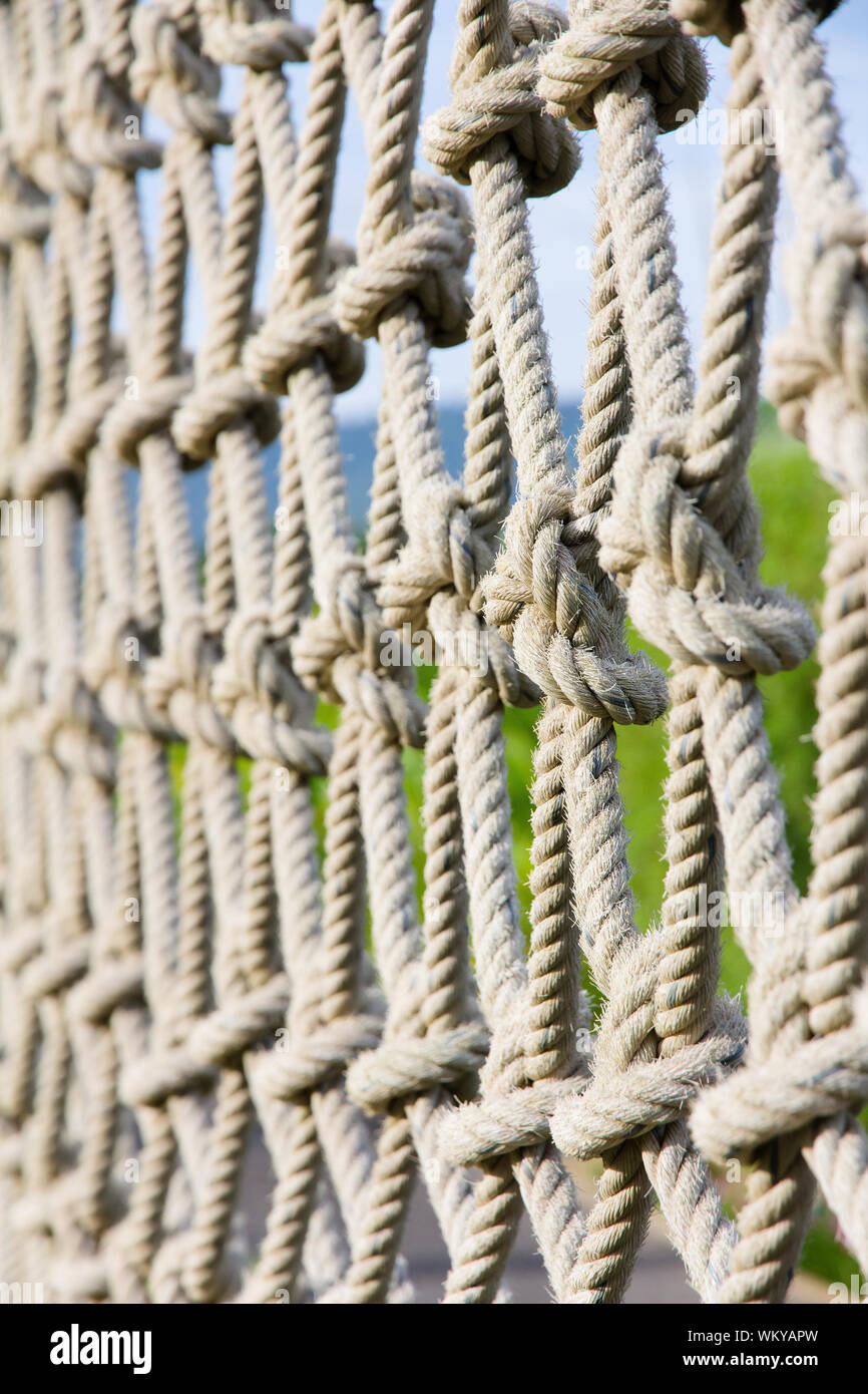 Kletterseile Stockfoto