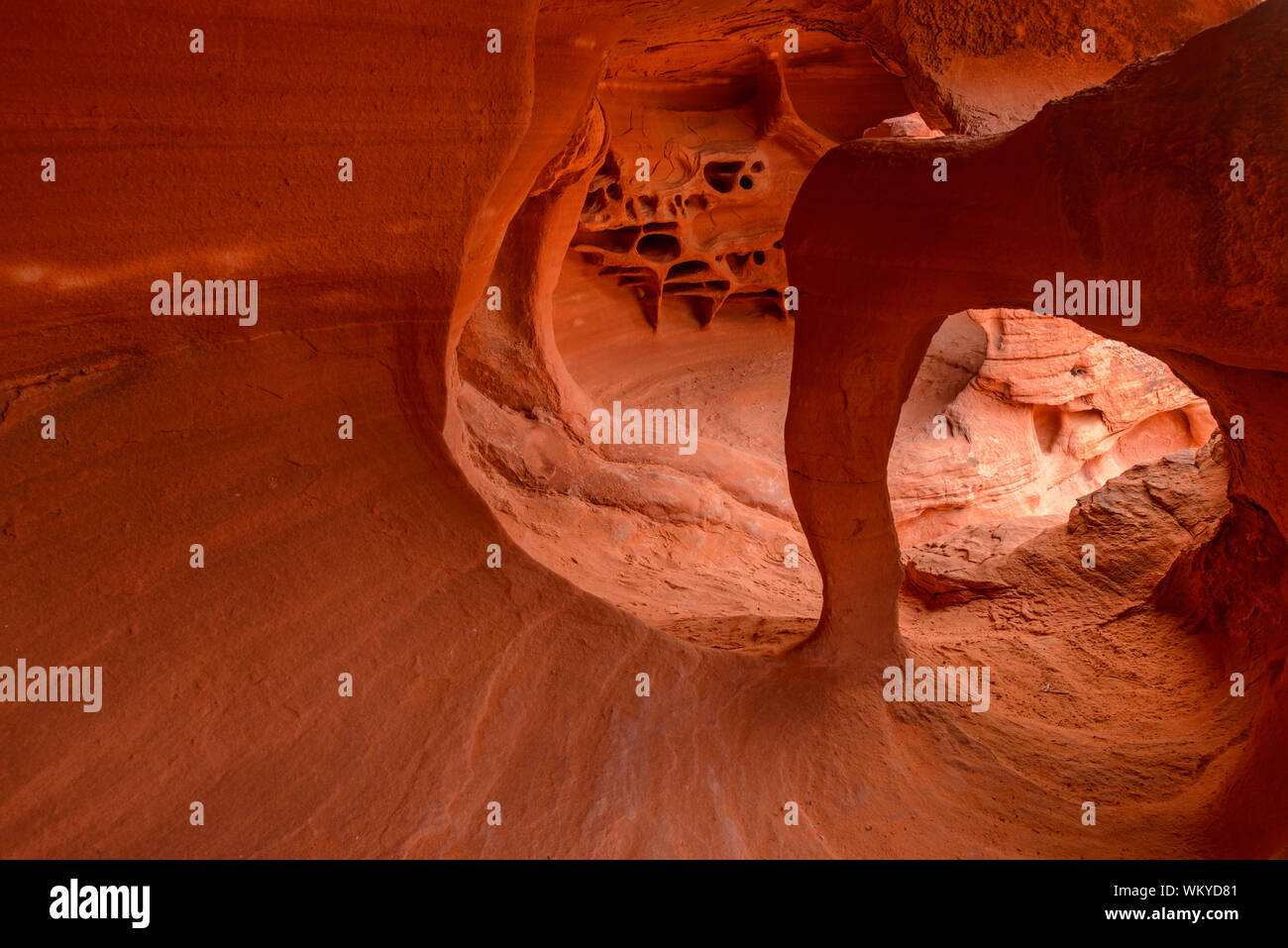Windstone Arch, Valley of Fire State Park, Nevada, USA Stockfoto