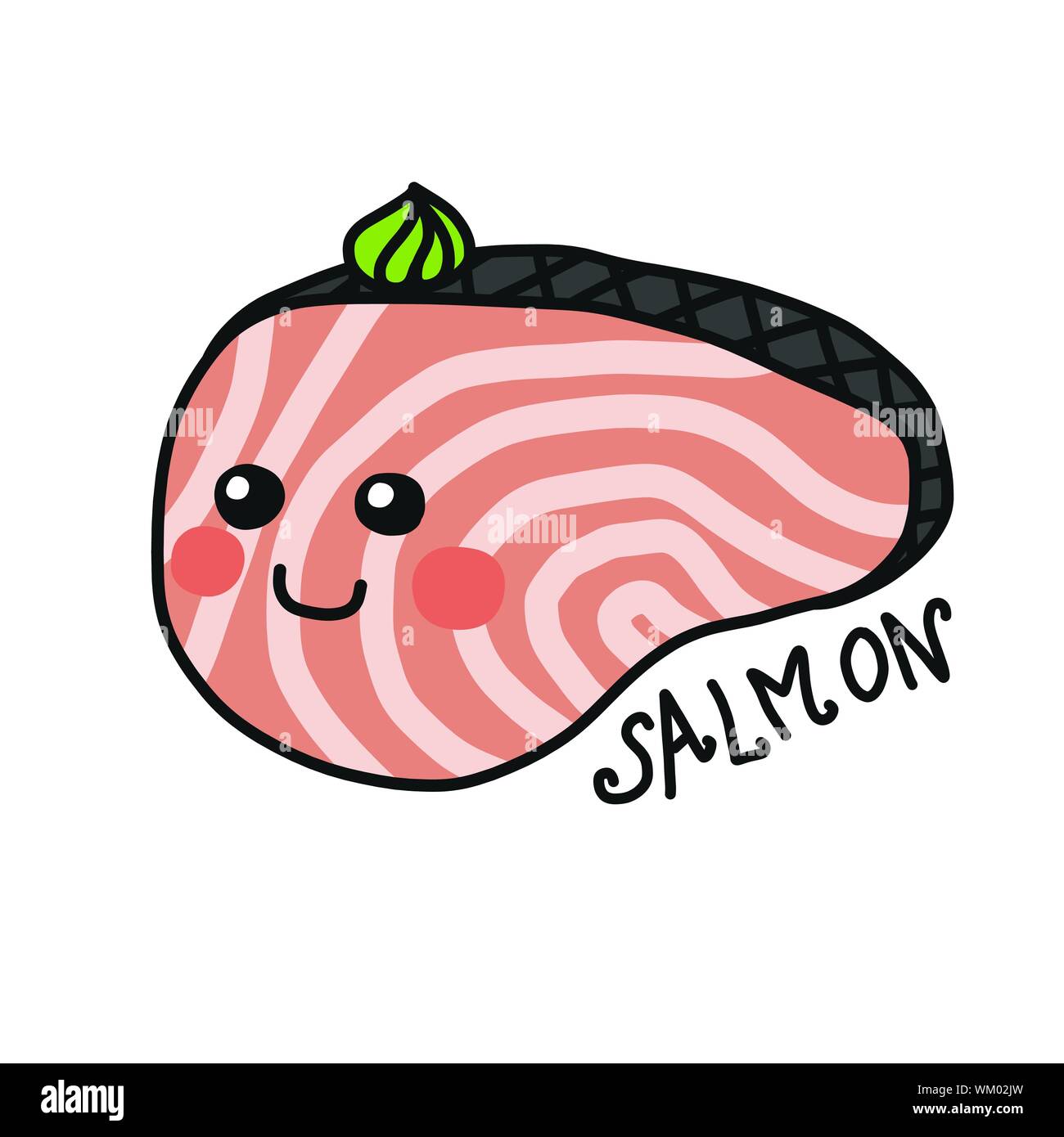 Lachs Vektor Vektoren Stockfotos und -bilder Kaufen - Alamy