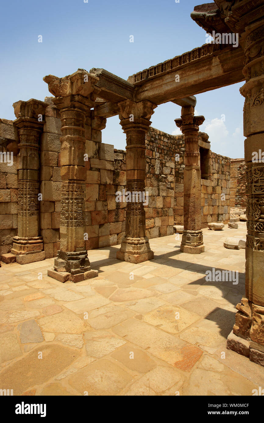 Antike Ruinen in Indien Stockfoto