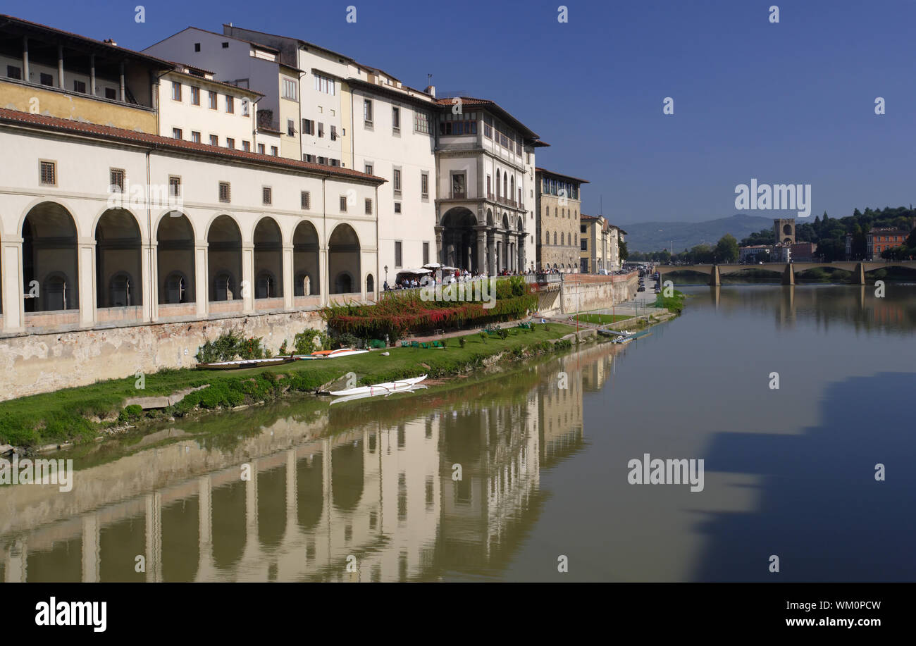 Arno in Florenz Stockfoto