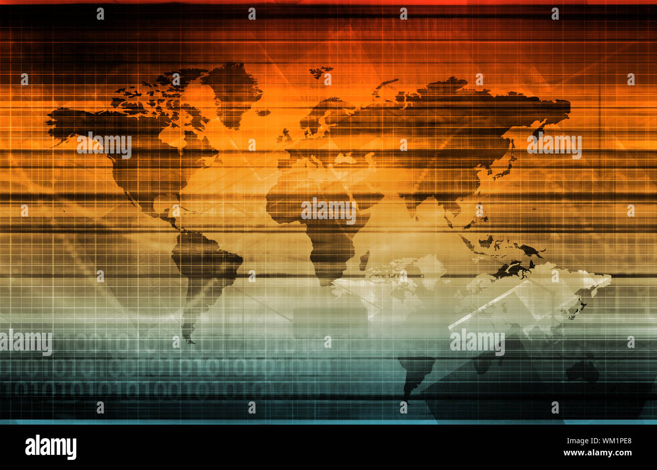 Globale Partner und Globalisierung Partnerschaft als Konzept Stockfoto