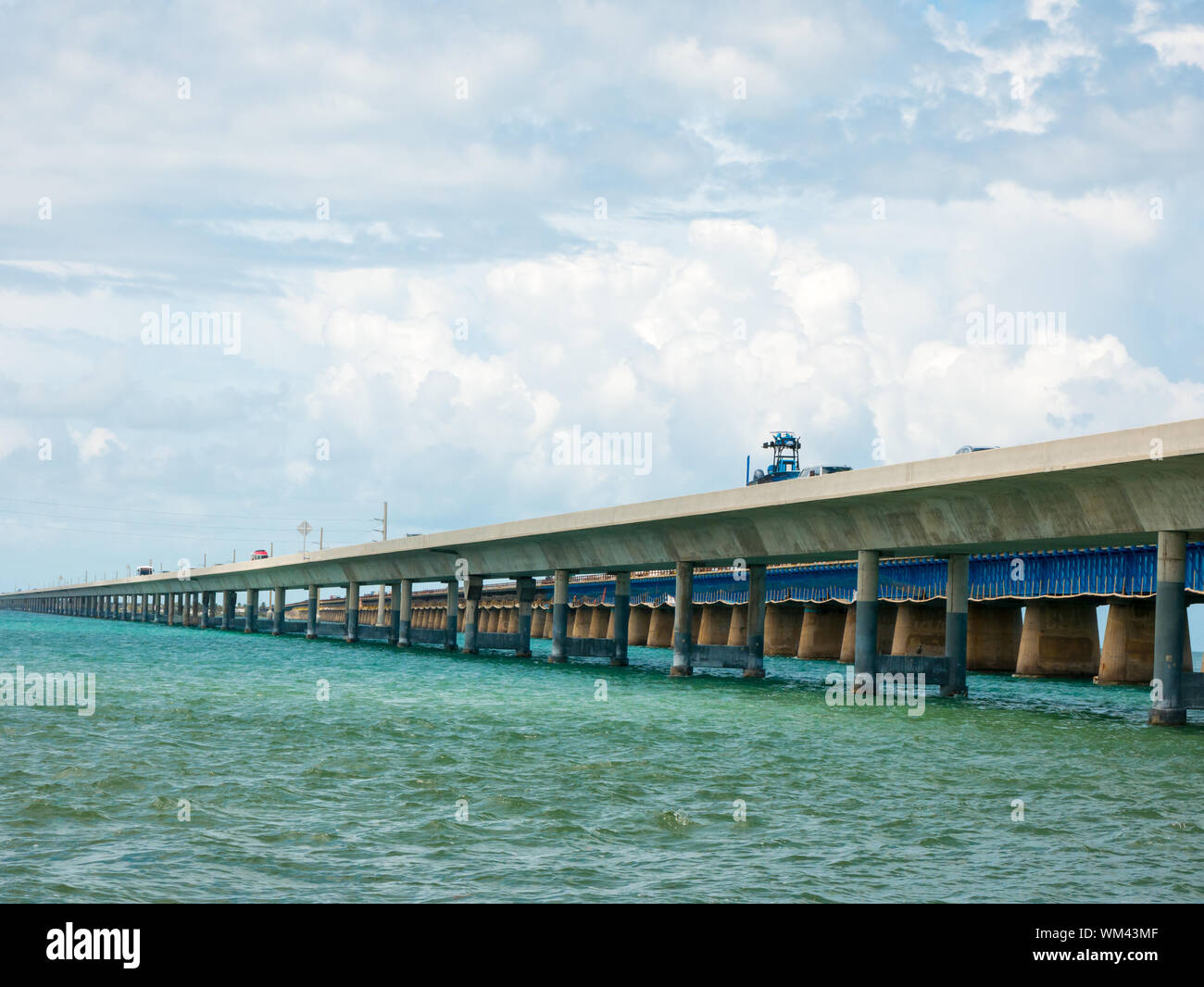 Blick auf Seven Miles Bridge in Key West, Florida, USA. Stockfoto