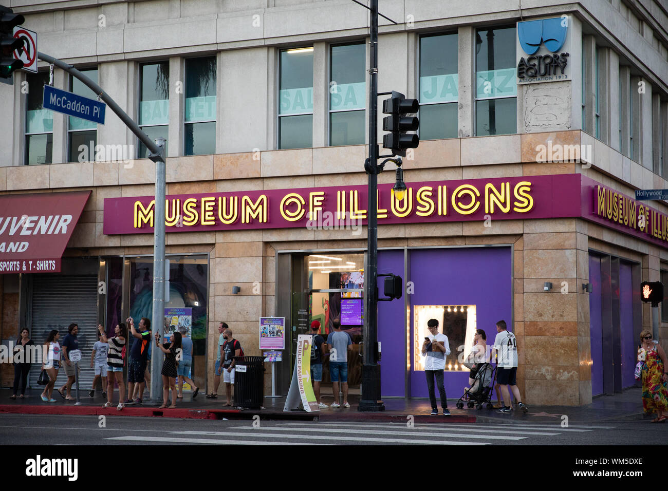 08/30/2019 - Los Angeles, CA: Museum der Illusionen auf dem Hollywood Boulevard in Los Angeles, USA Stockfoto
