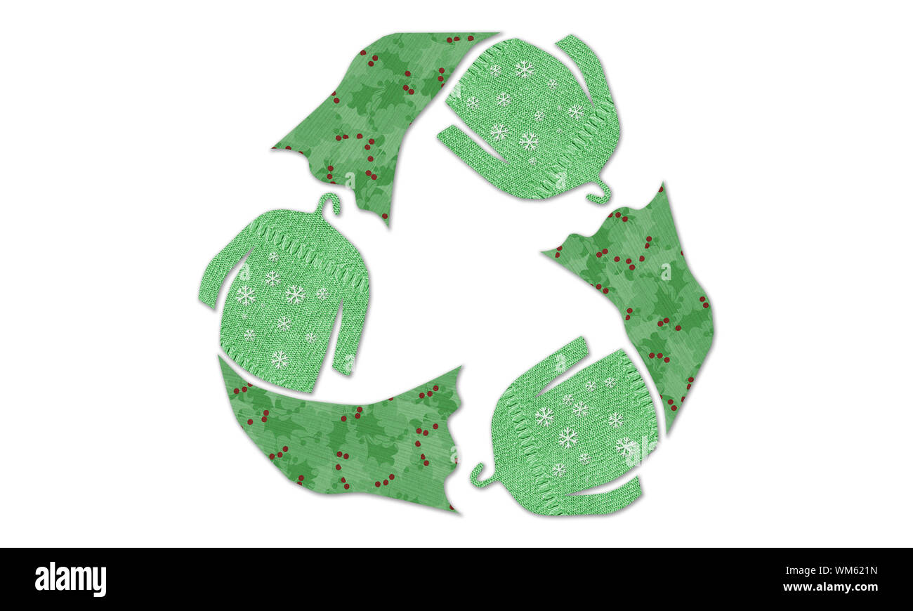 Winter Jumper Recyceln Kleidung Symbol Wiederverwendet Stoff Texturen Wechseln Nachhaltige Mode Konzept Null Abfall Woche Stockfotografie Alamy 