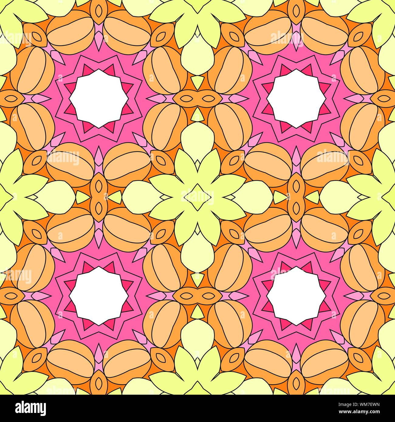 Moderne Vector Illustration. Schöne Geometrie vektor Muster. Blumen exotische vintage Dekoration. Stock Vektor