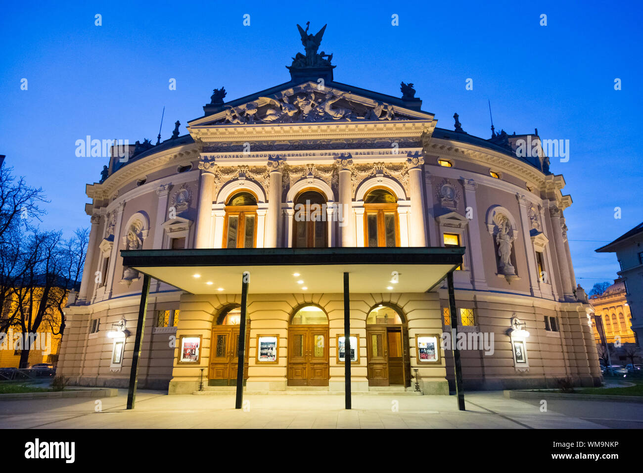 Slowenische Nationaloper und Ballett-Theater. Stockfoto