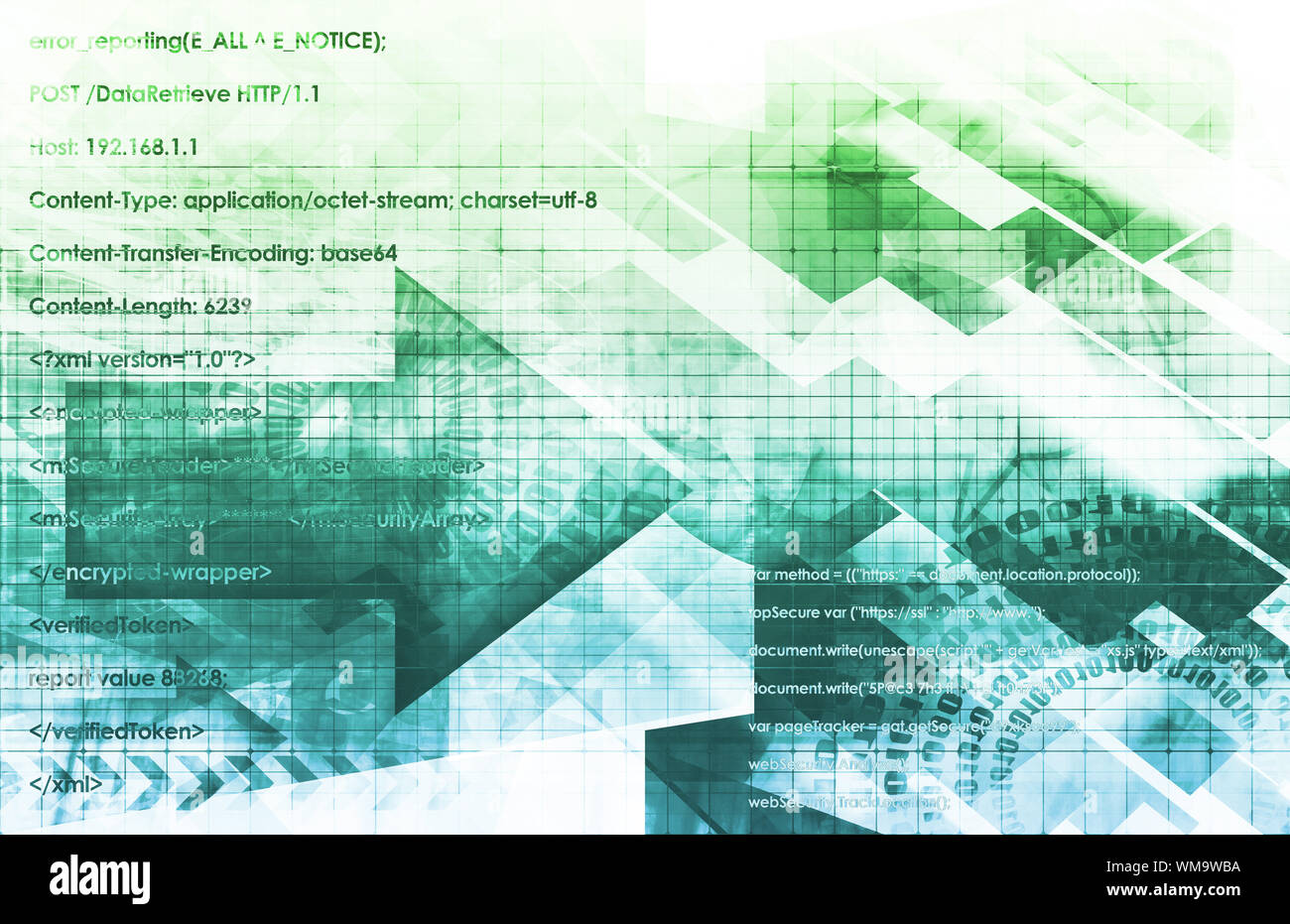 Intelligente Geräte und Maschinen Technologie Trend abstrakt Stockfoto