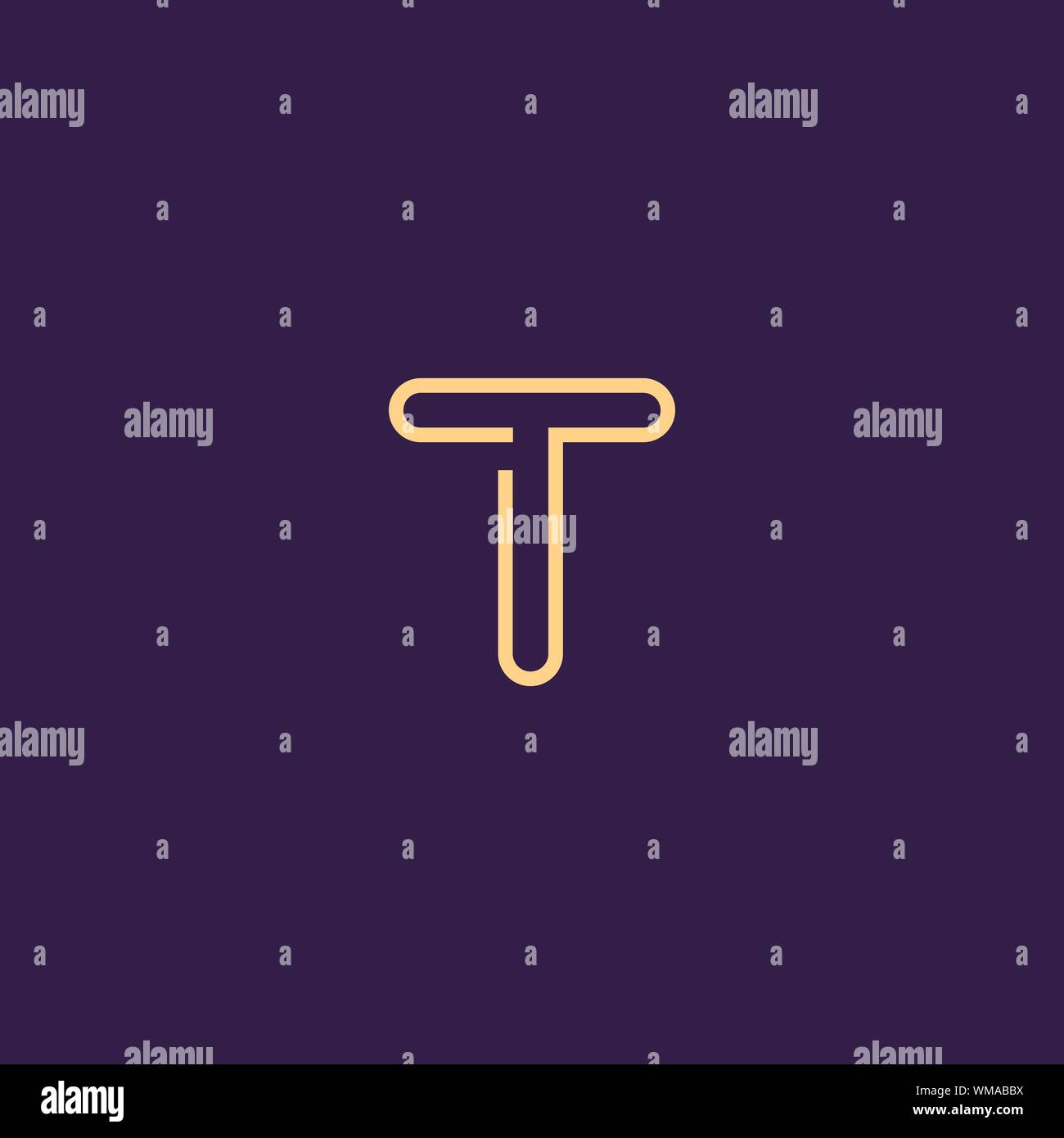 Kreative Innovative Initial logo TT T. Minimal luxus Monogramm. Professionelles Design. Premium Business Schriftbild. Alphabet Symbol. Stock Vektor